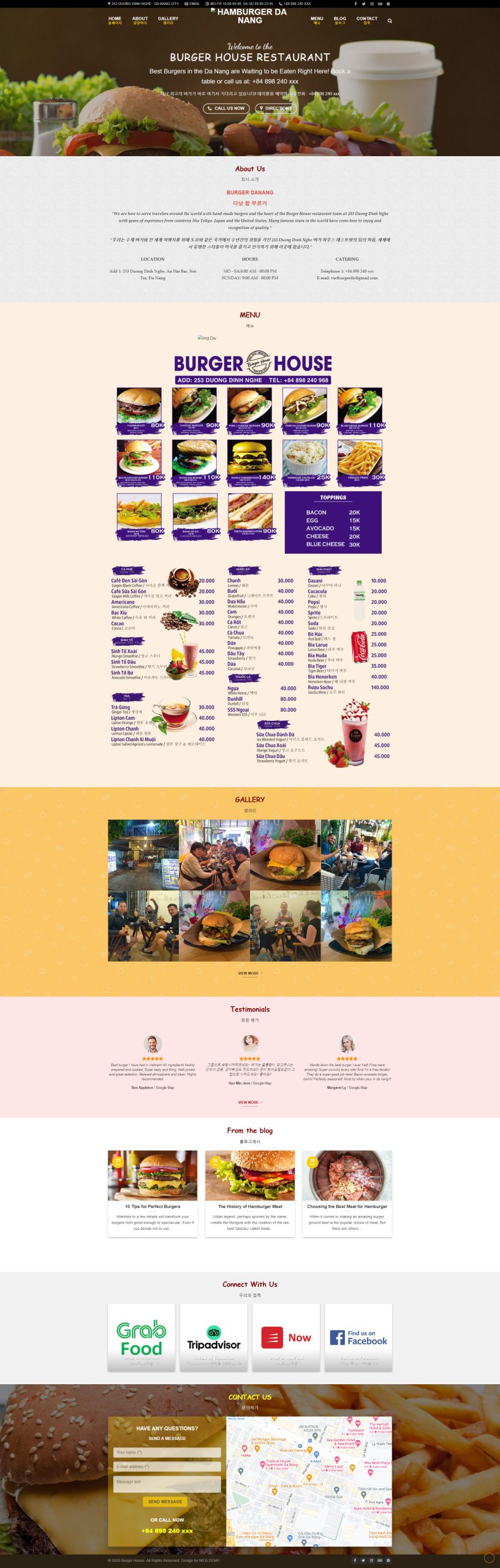 V1026 – Thiết Kế Website Bán Burger