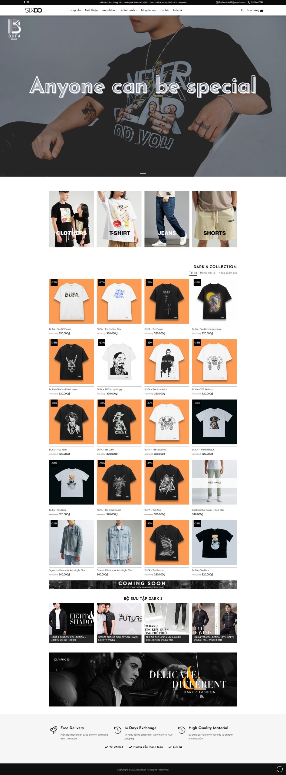 V1142 – Thiết Kế Website Bán Quần Áo