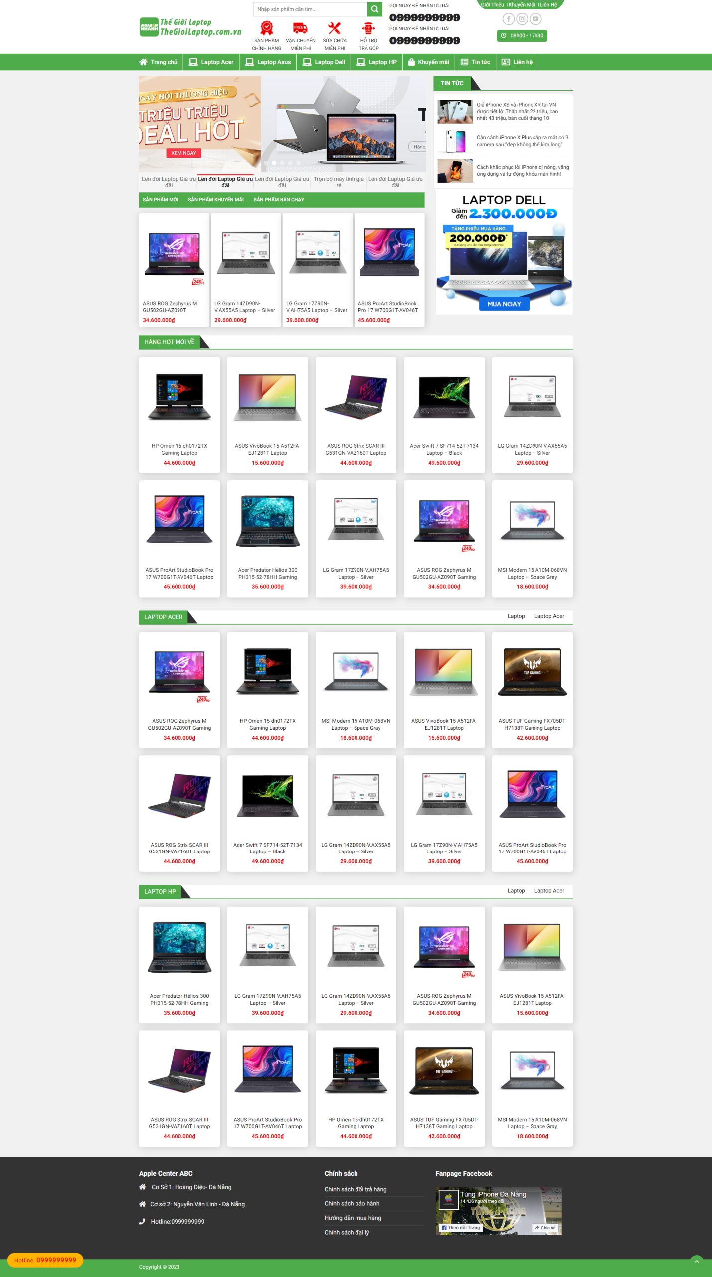 V1093 – Thiết Kế Website Bán Laptop 2