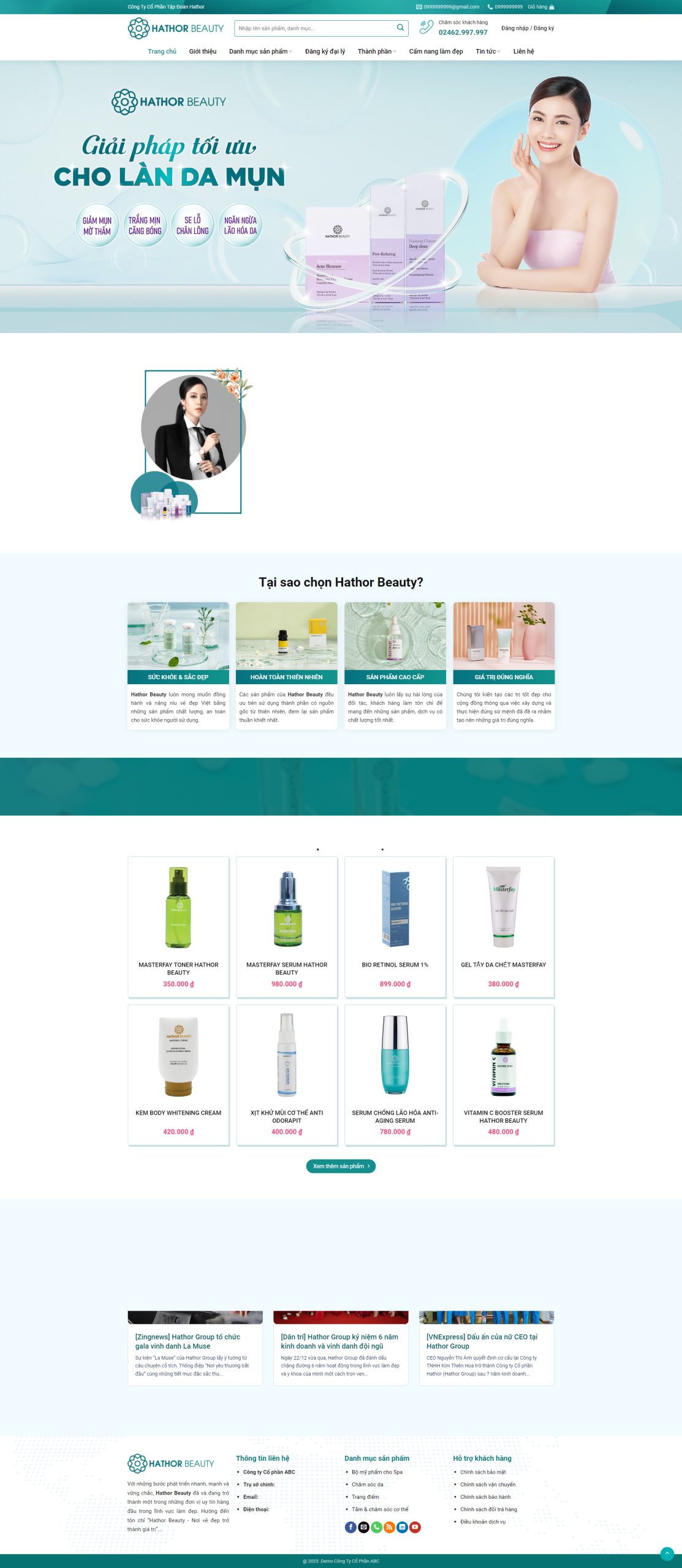 V1110 – Thiết Kế Website Bán Mỹ Phẩm 02
