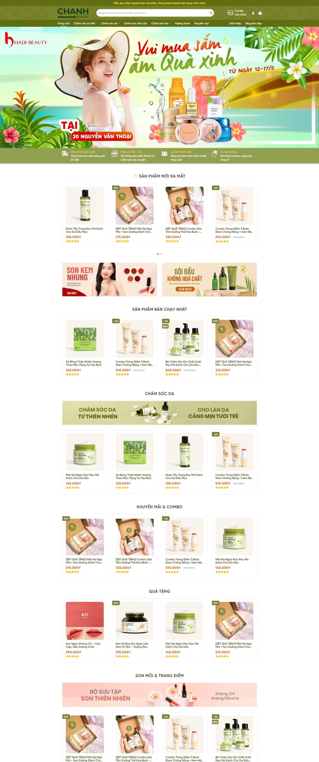 V1114 – Thiết Kế Website Bán Mỹ Phẩm 12