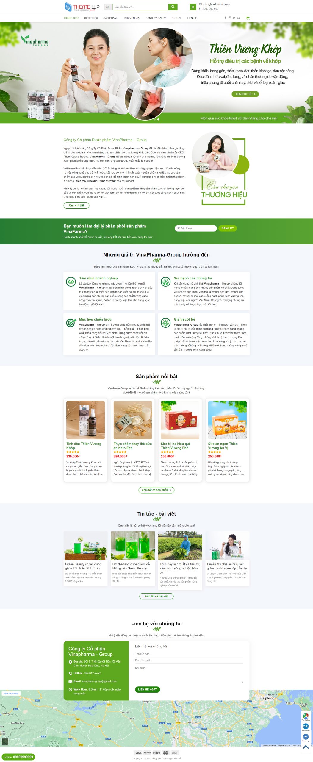 V1120 – Thiết Kế Website Bán ngũ cốc