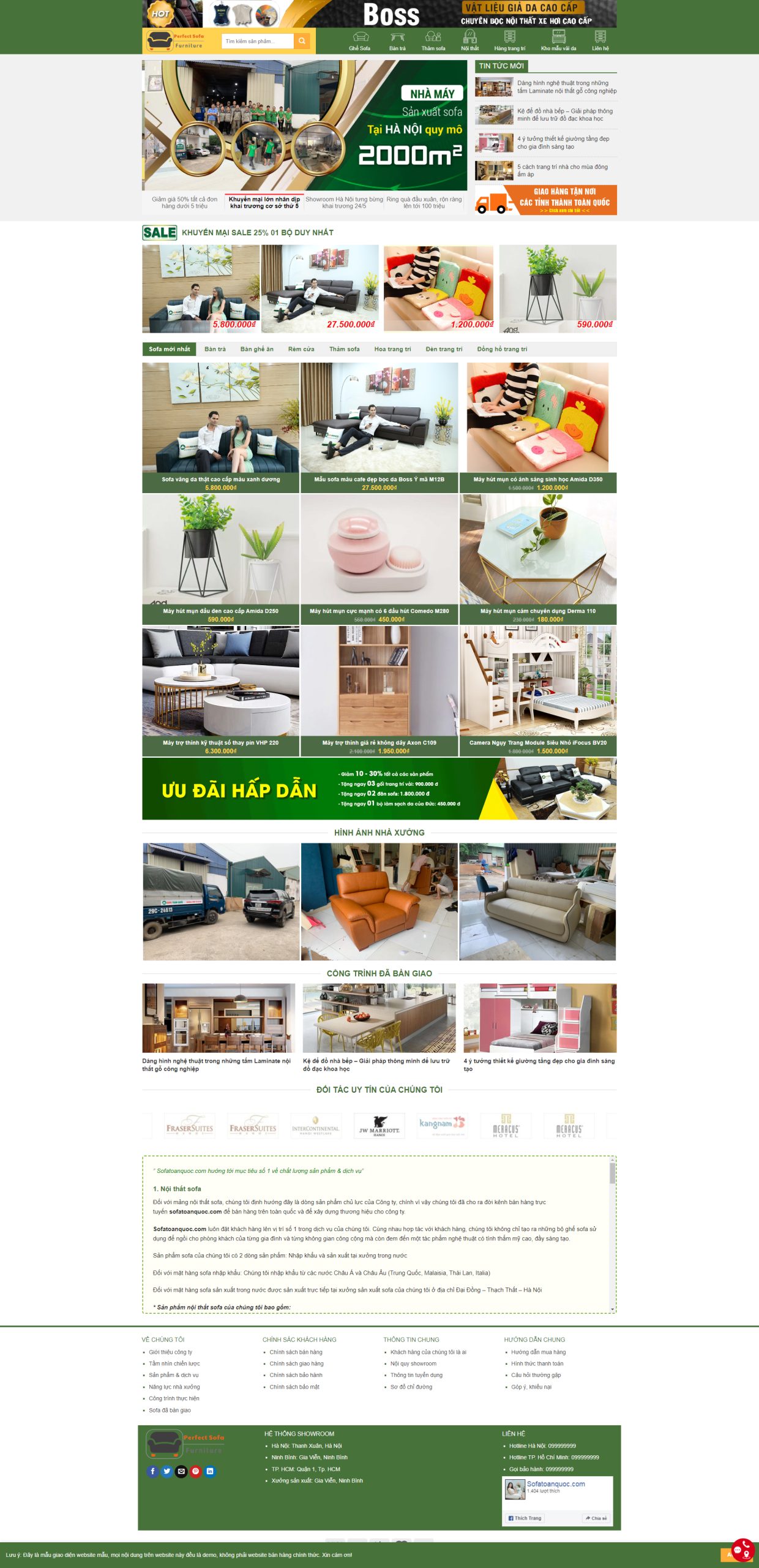 V1149 – Thiết Kế Website Bán Sofa