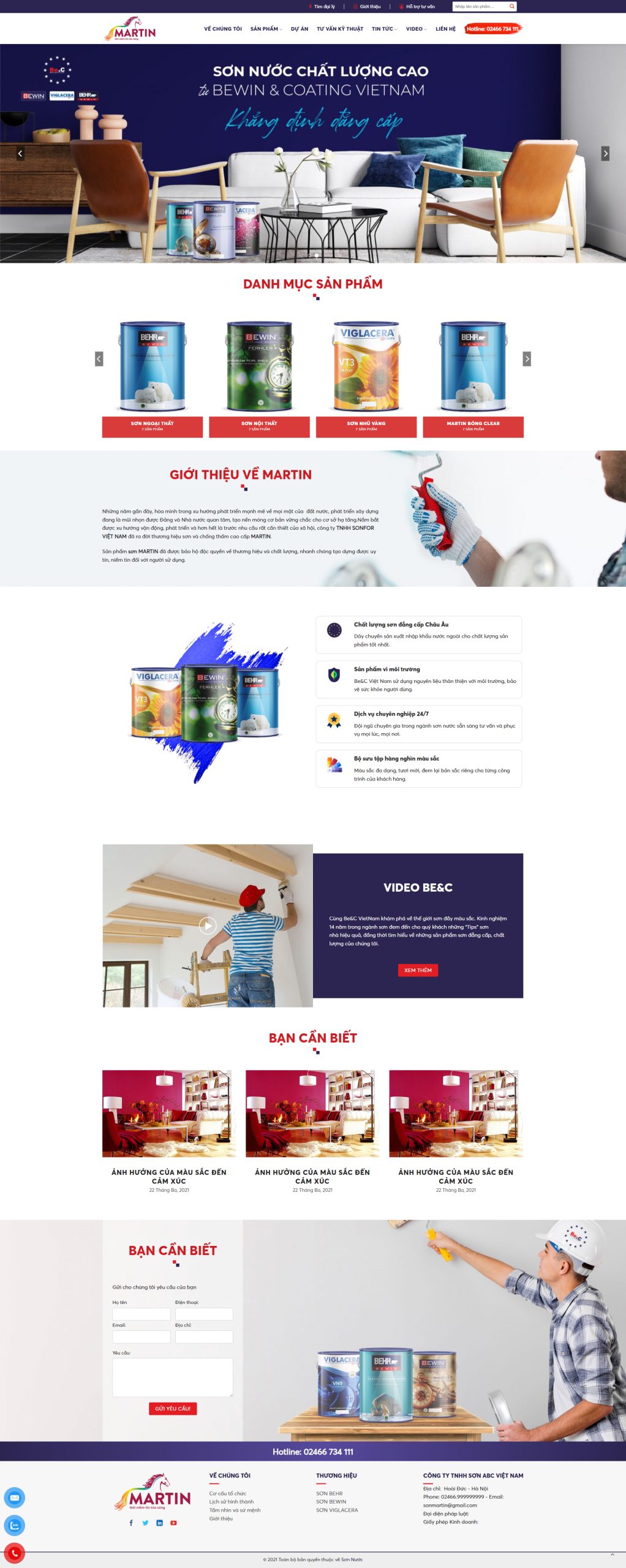 V1151 – Thiết Kế Website Bán Nước Sơn 1