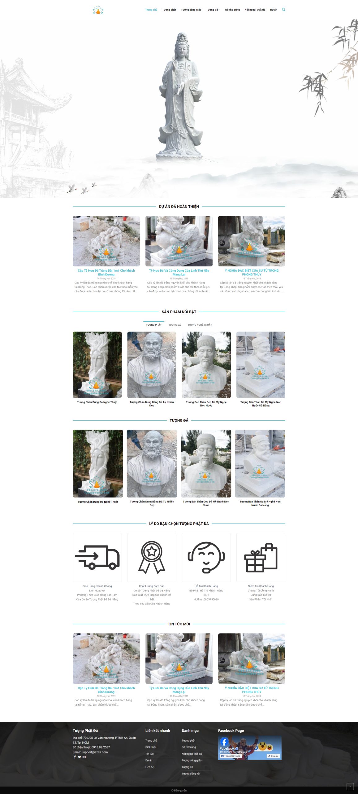 V1174 – Thiết Kế Website Bán Tượng Phật