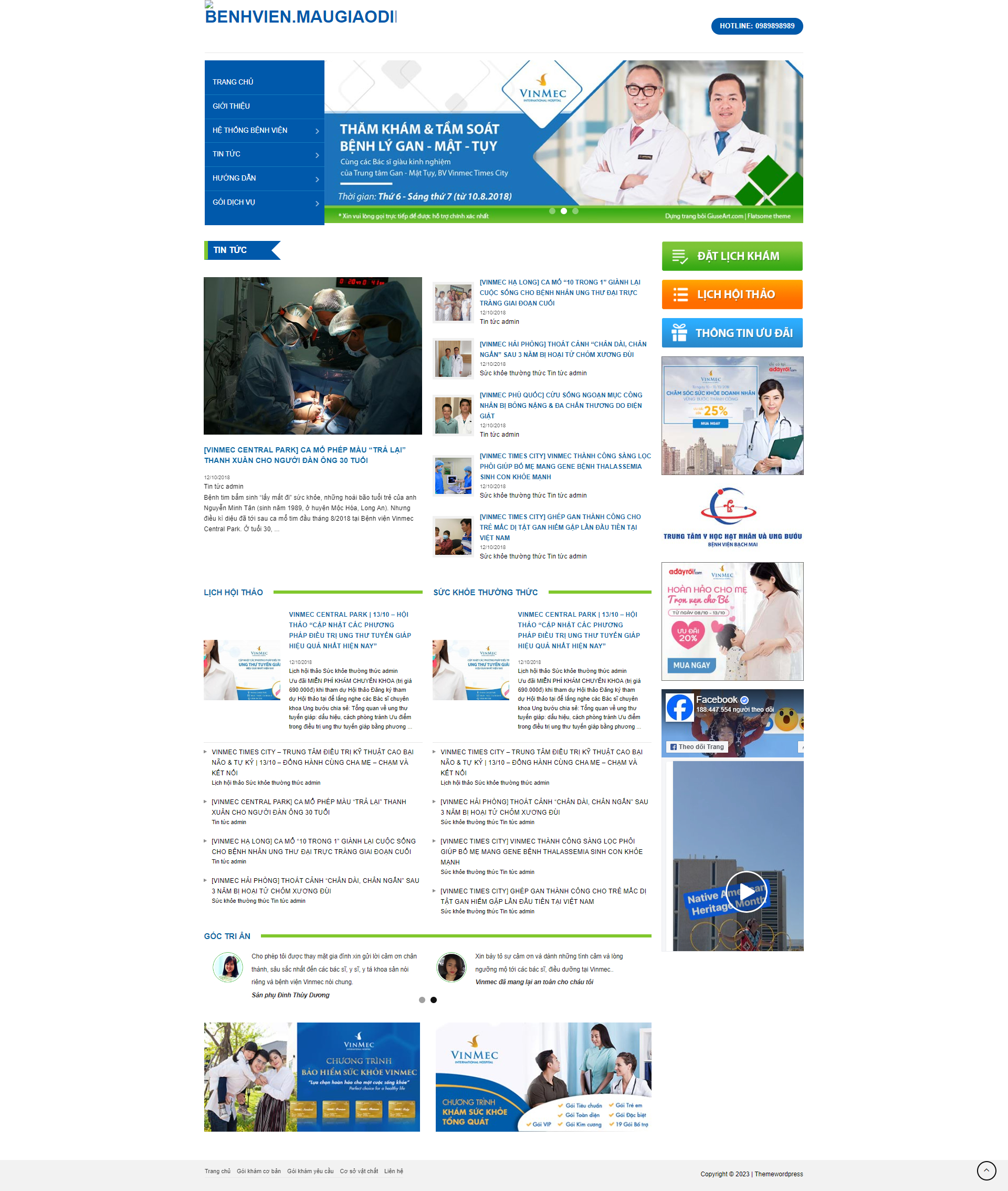 V1242 – Thiết Kế Website Bệnh Viện
