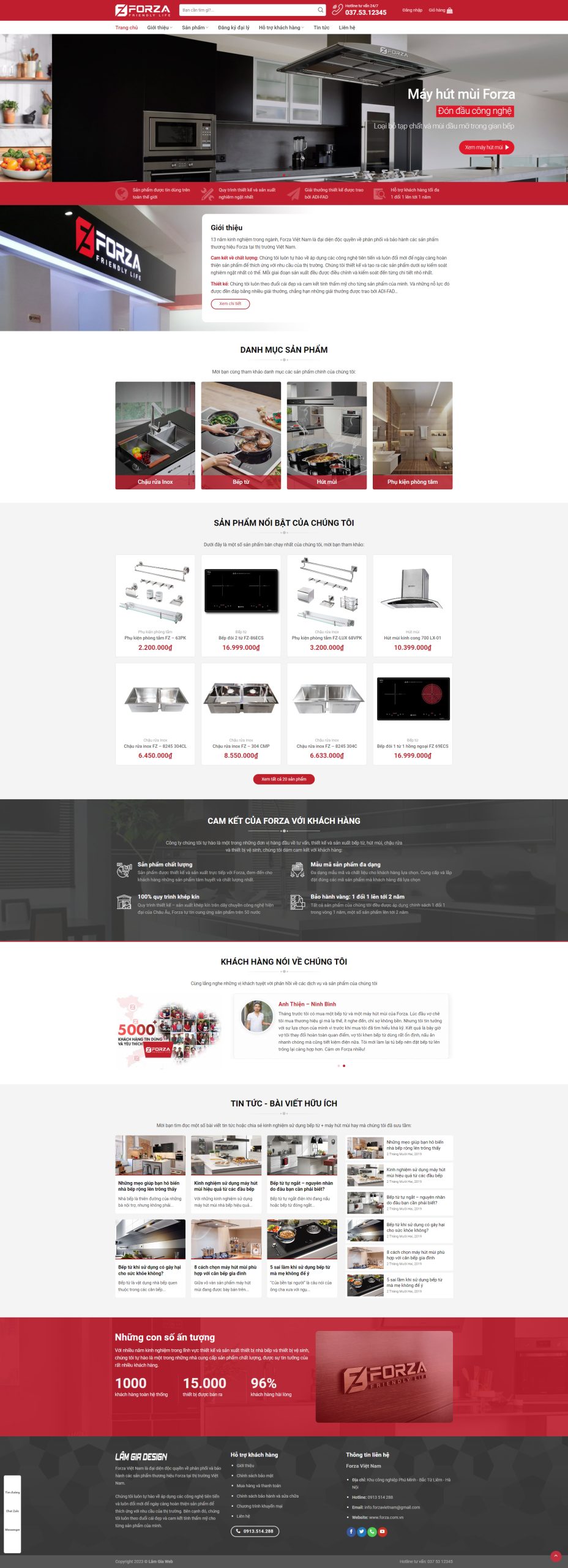 V1243 – Thiết Kế Website Bếp Từ 2