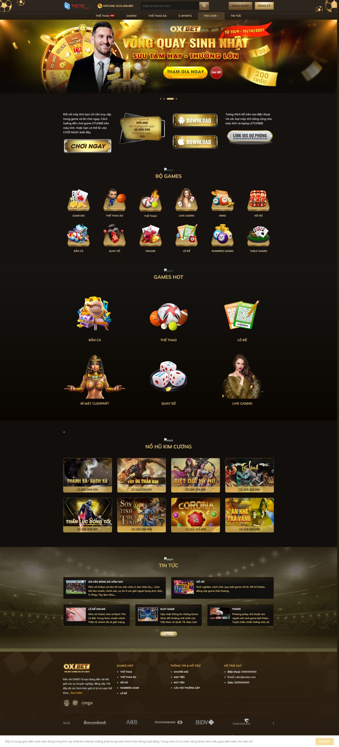 V1246 – Thiết Kế Website Casino 1