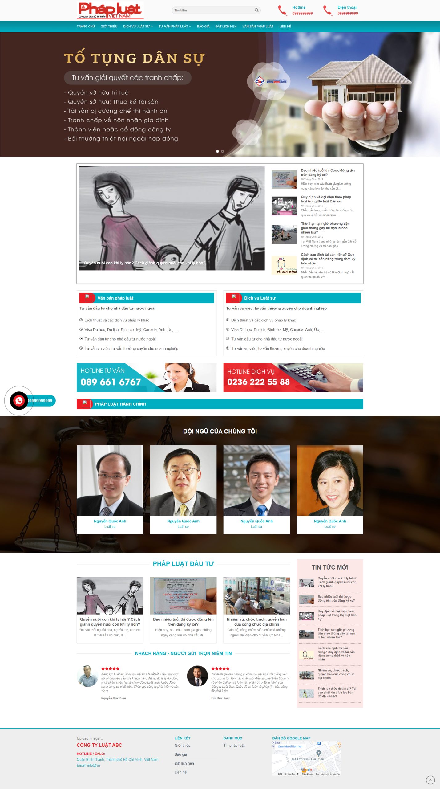 V1281 – Thiết Kế Website Công Ty Luật
