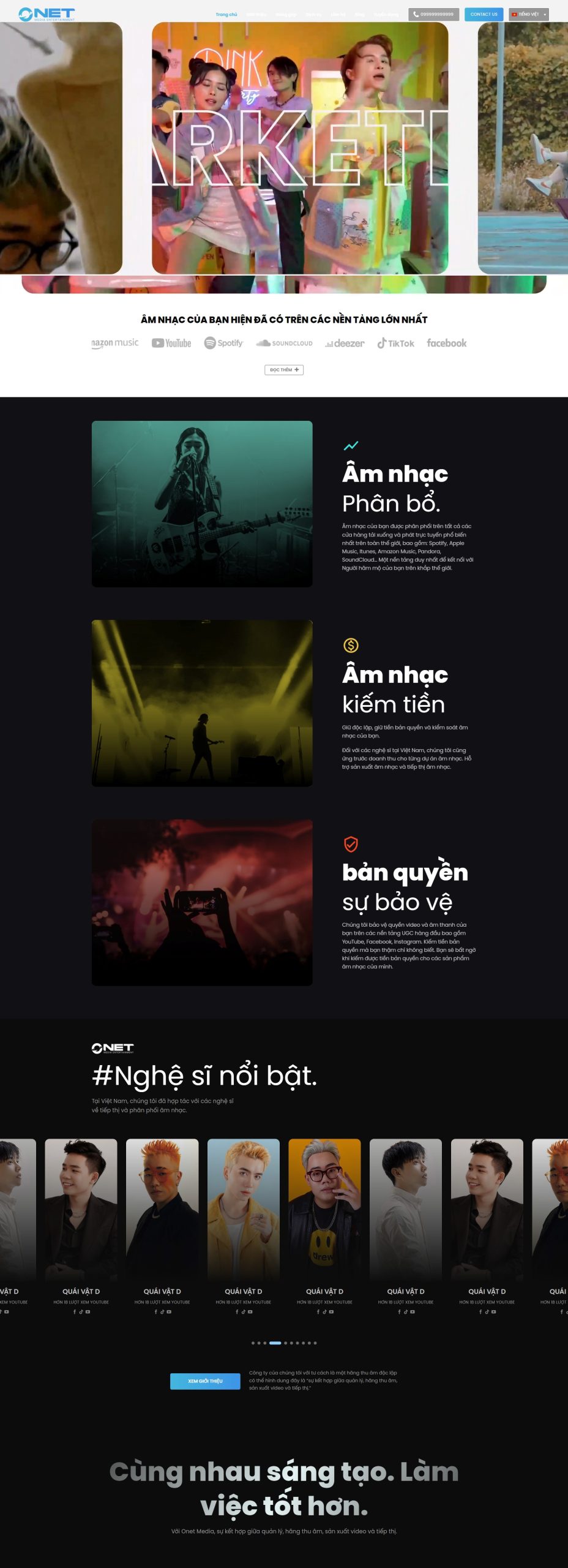 V1286 – Thiết Kế Website Công Ty Media