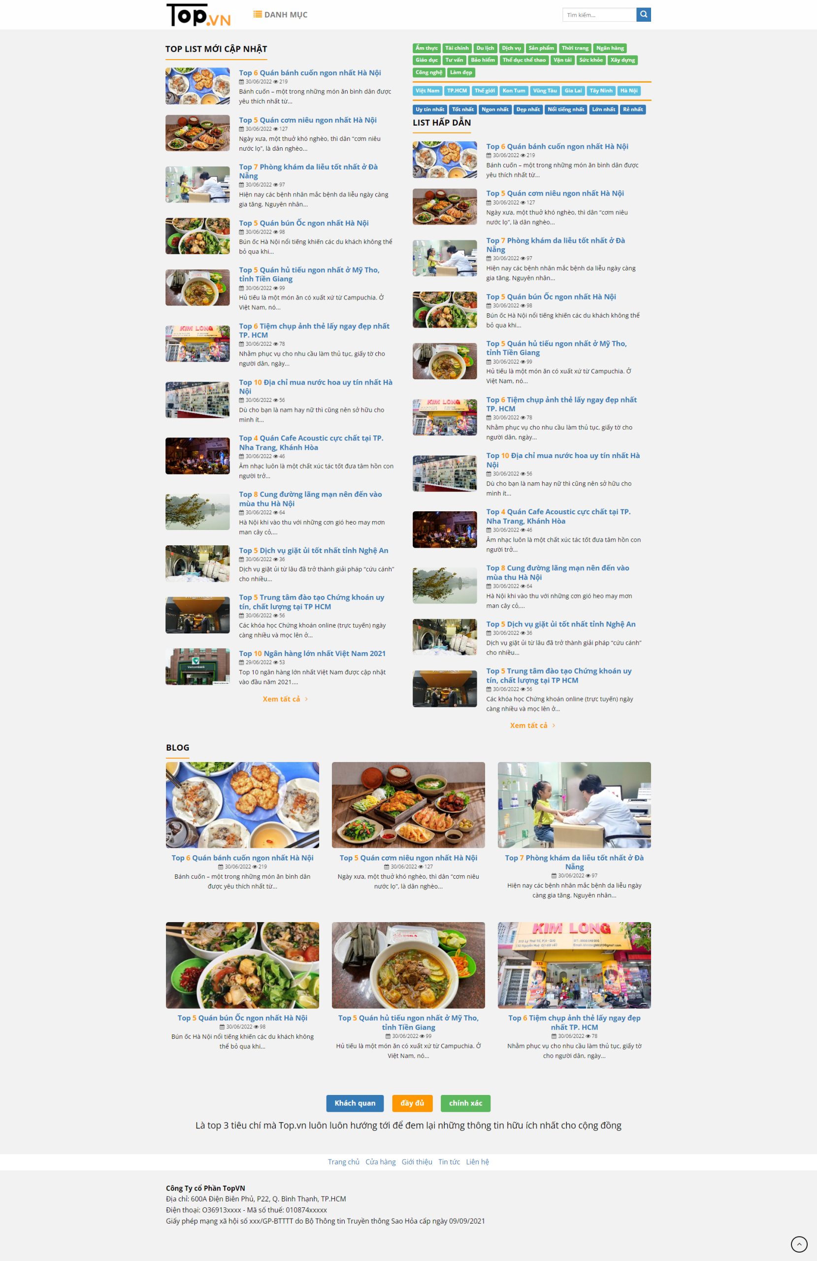 V1853- Thiết Kế Website Toplist