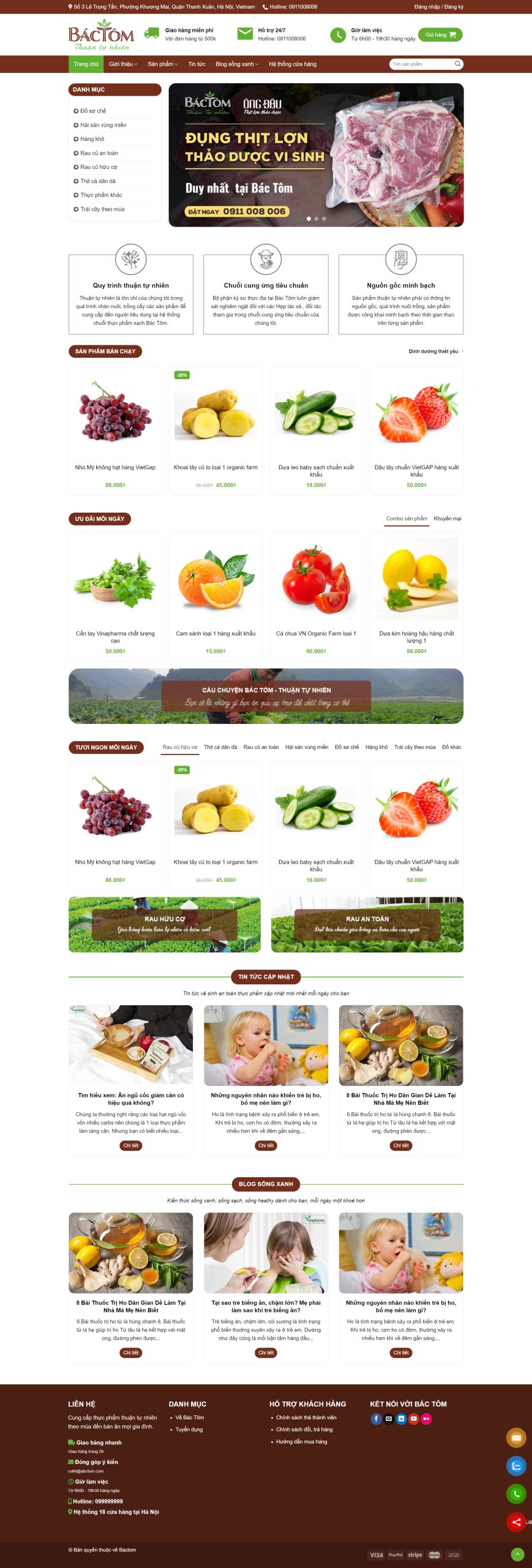 V1772 – Thiết Kế Website Tạp Hóa