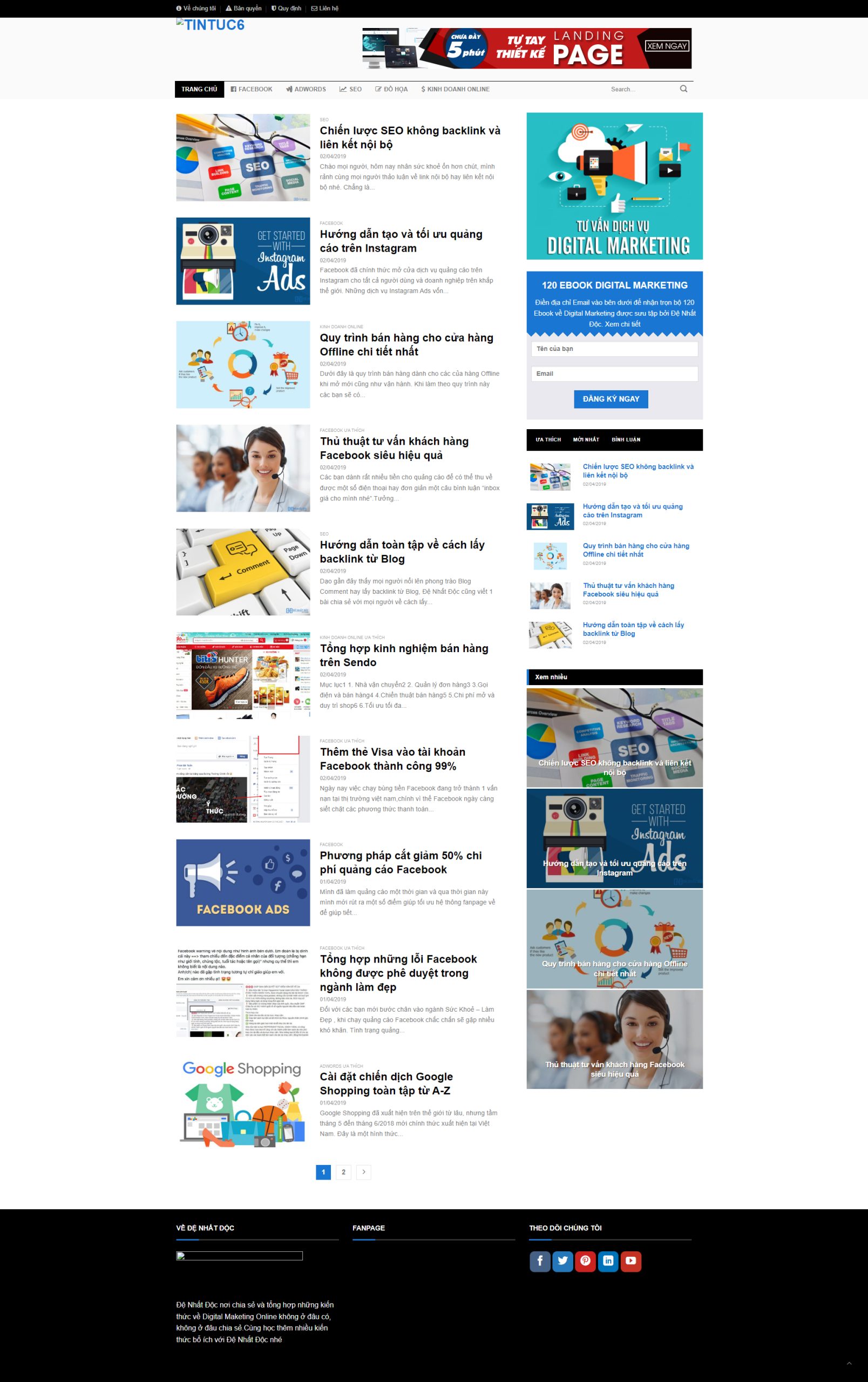 V1837 – Thiết Kế Website Tin Tức 6