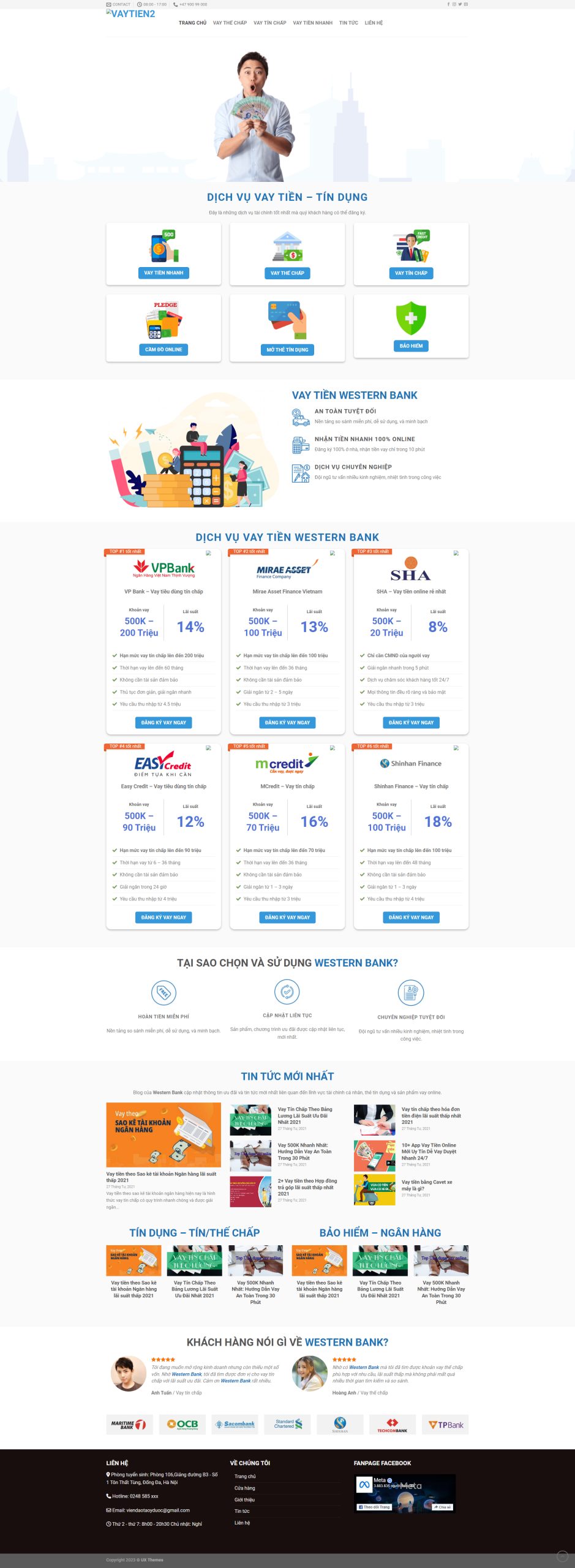 V1882 – Thiết Kế Website Vay Tiền 2