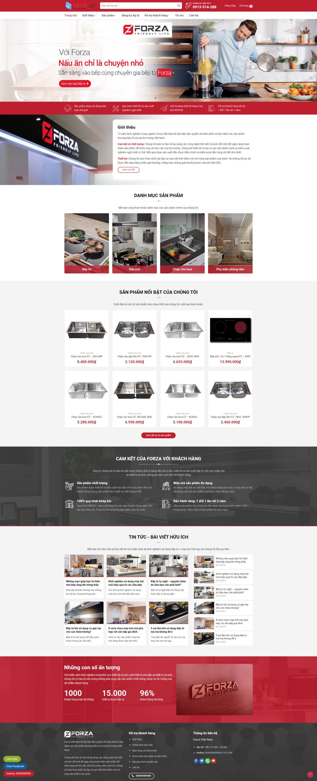 V1021 – Thiết Kế Website Bán Bếp Từ 3