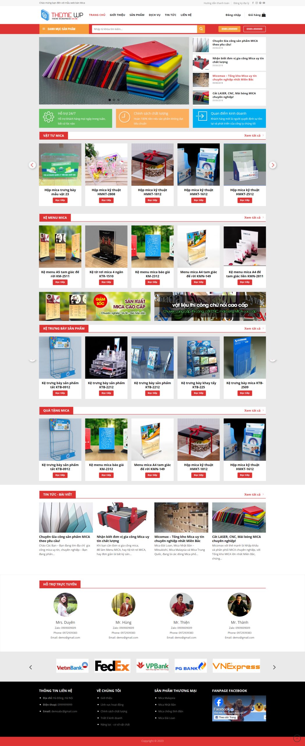 V1712 – Thiết Kế Website Shop Mica
