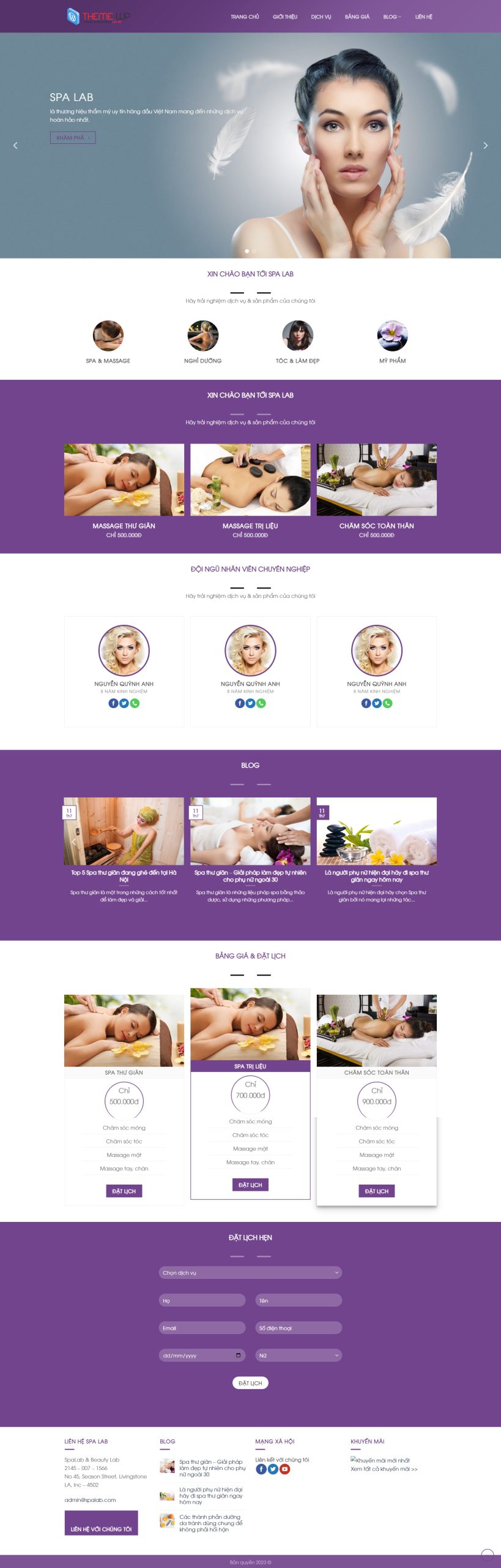 V1755 – Thiết Kế Website Spa 6