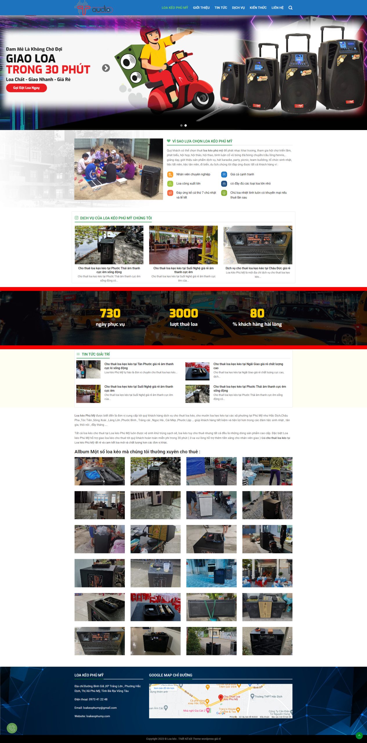 V1349 – Web dịch vụ cho thuê loa kẹo kéo , giá rẻ
