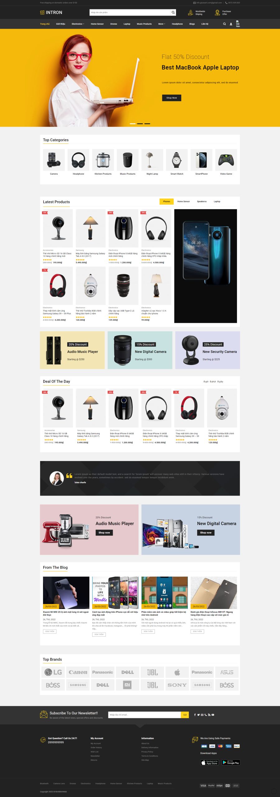 V1390 – Thiết Kế Website Điện Máy 1