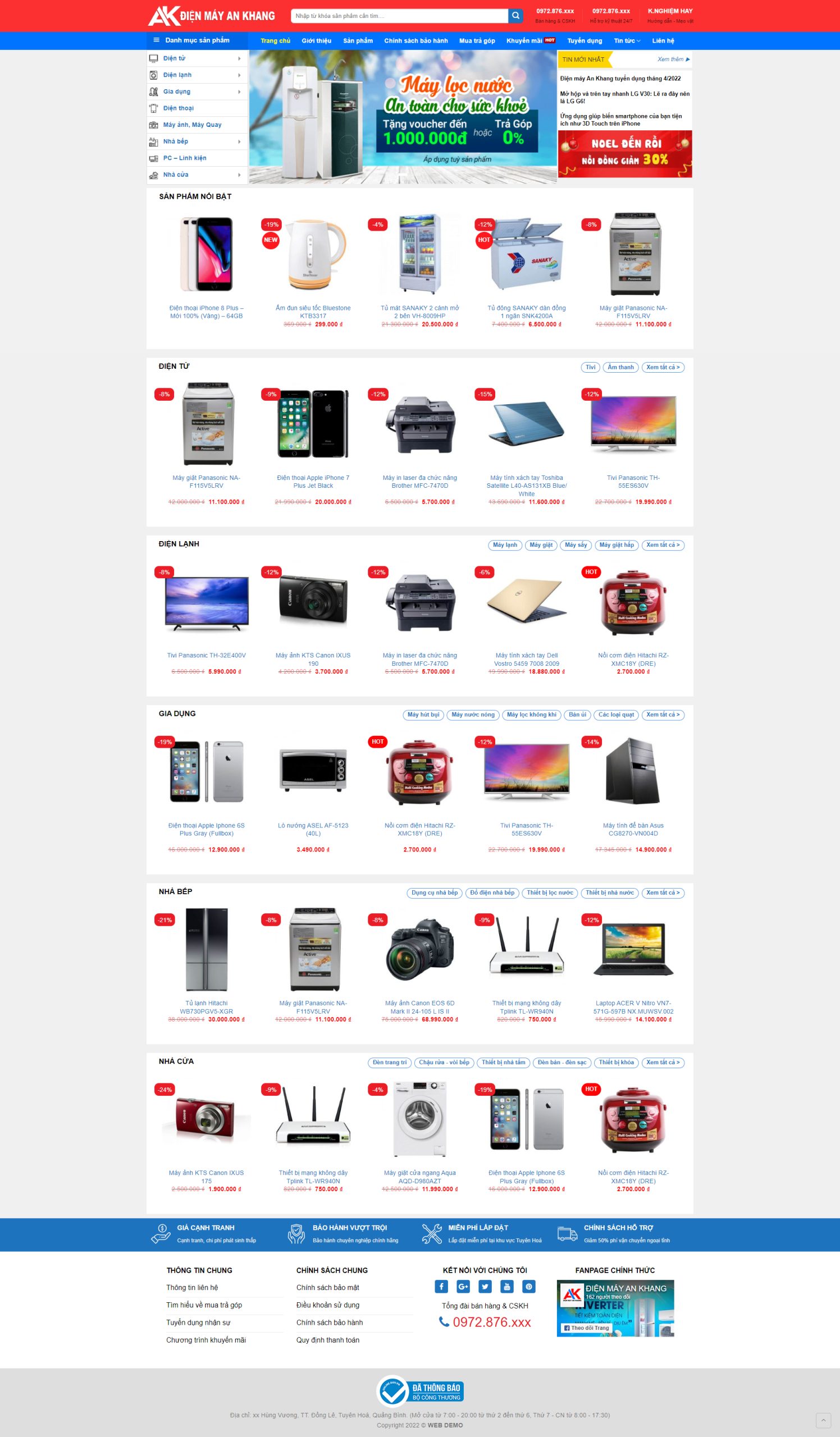 V1392 – Thiết Kế Website Điện Máy 7