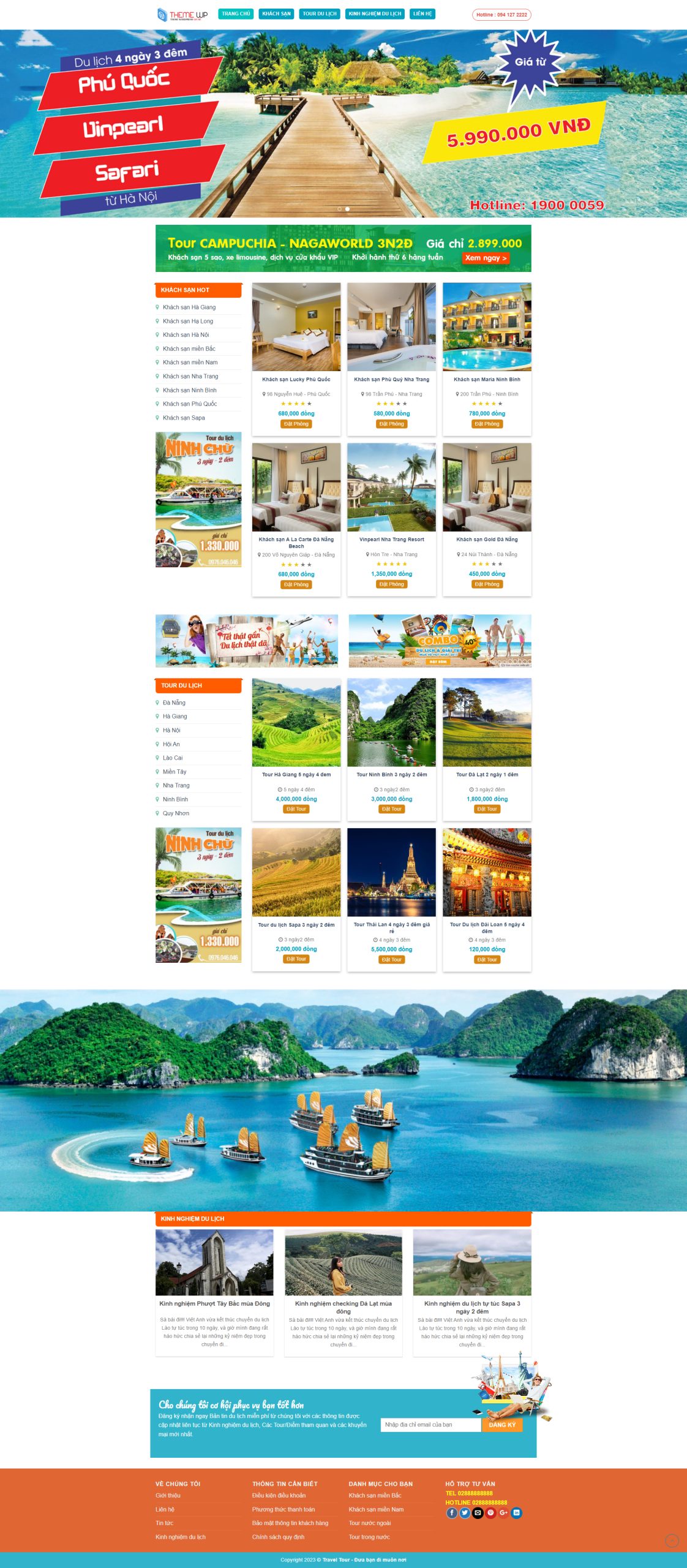 V1412 – Thiết Kế Website Du Lịch 2