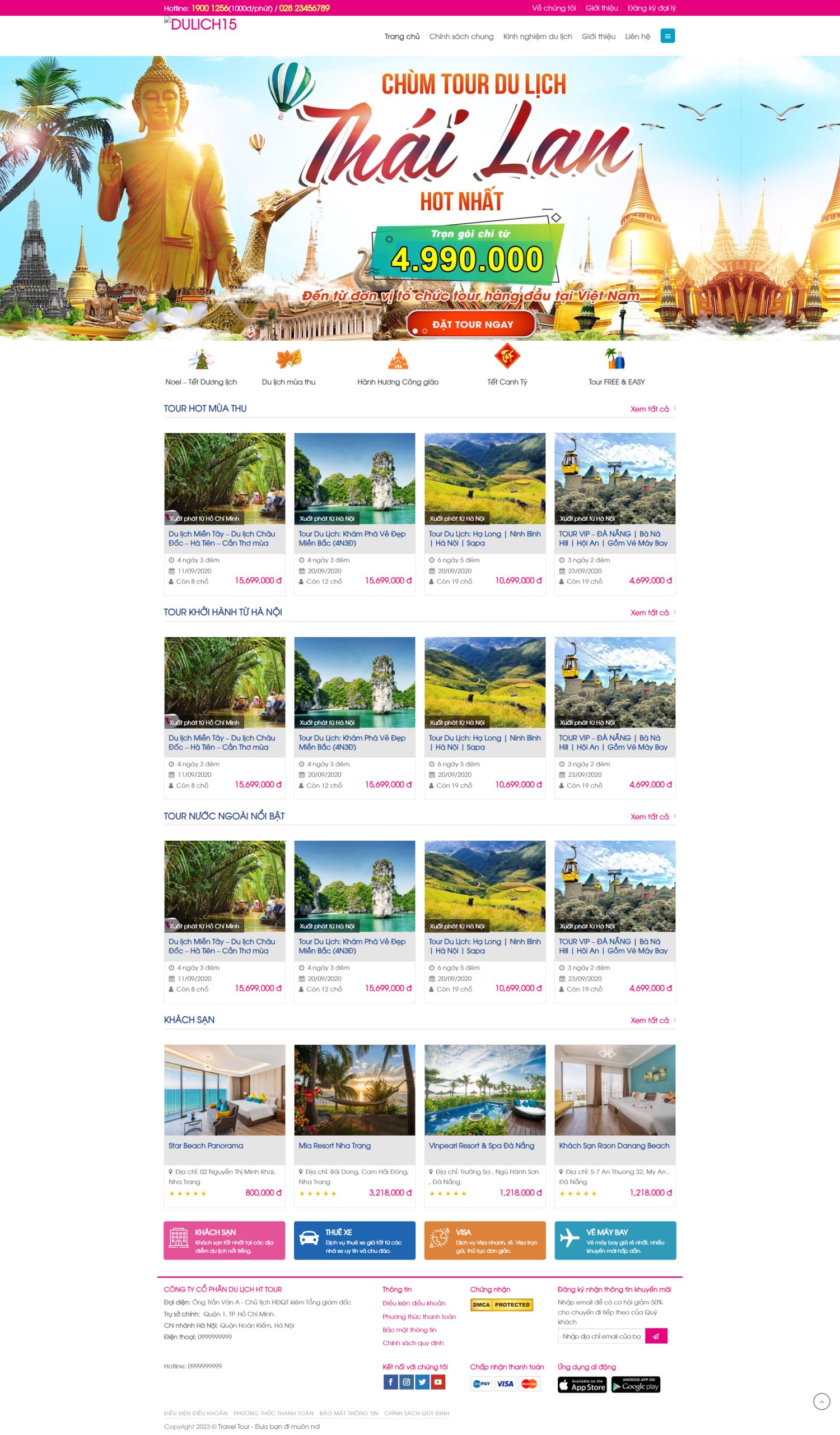V1424 – Thiết Kế Website Du Lịch 15