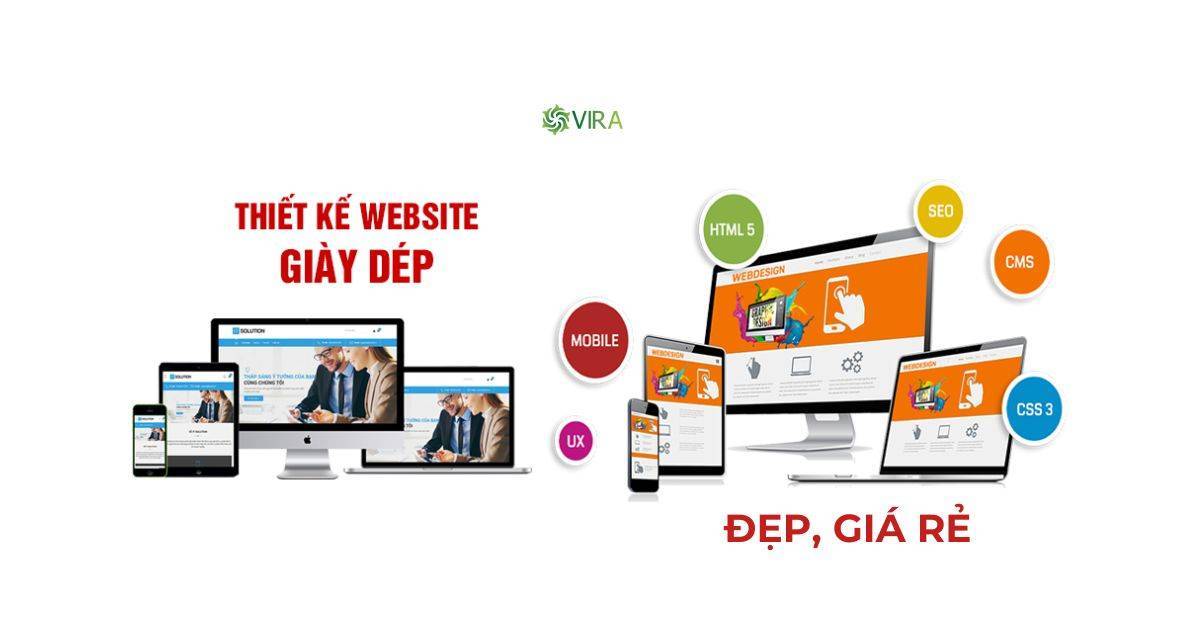 Thiết kế website giày dép đẹp, giá rẻ