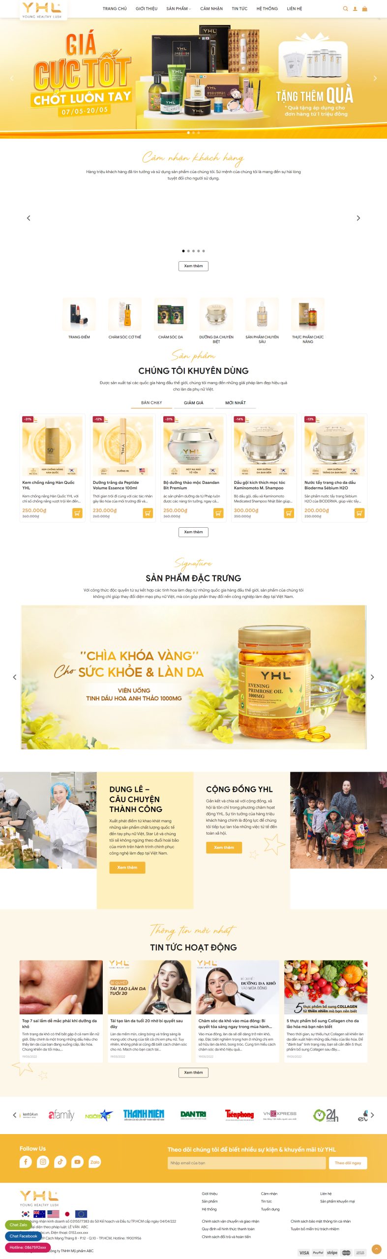V1578 – Thiết Kế Website Mỹ Phẩm 14