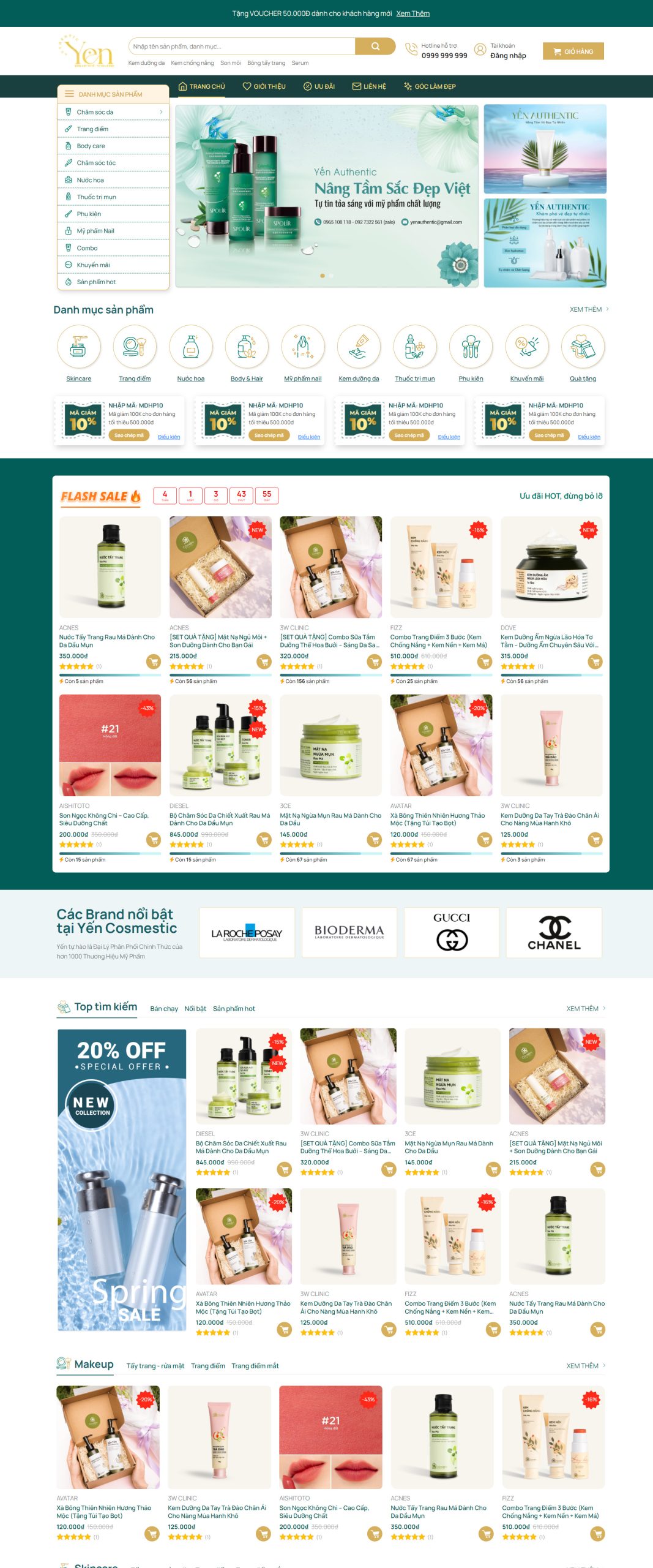 V1580 – Thiết Kế Website Mỹ Phẩm 17