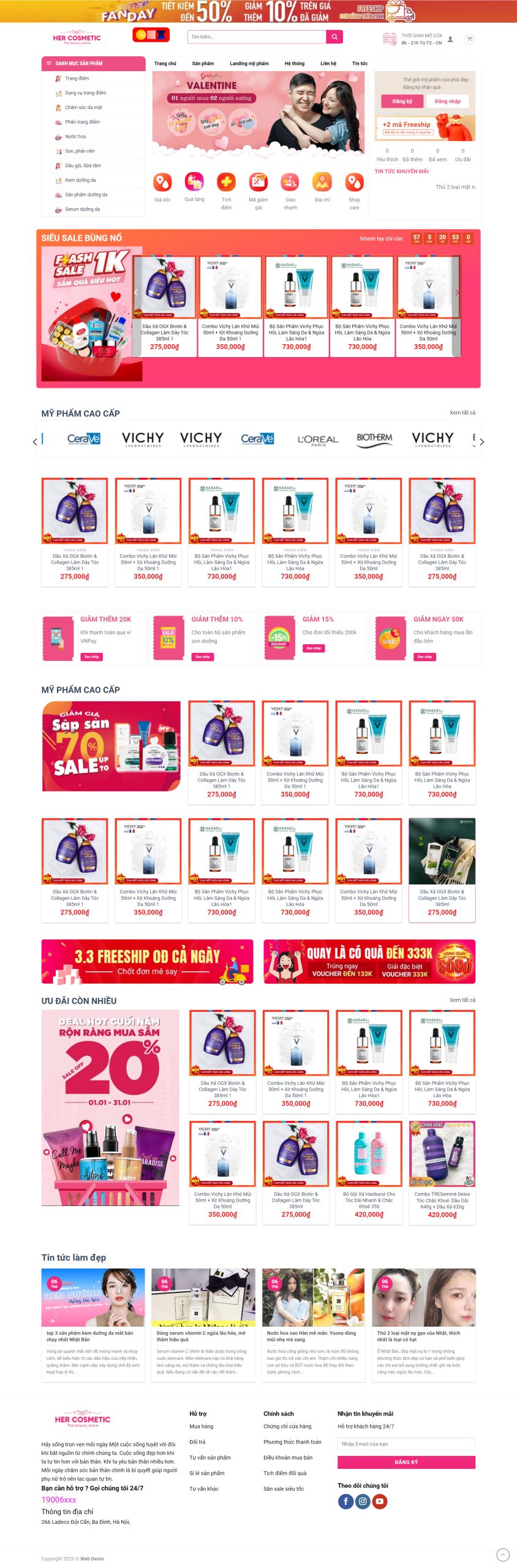 V1582 – Thiết Kế Website Mỹ Phẩm 19
