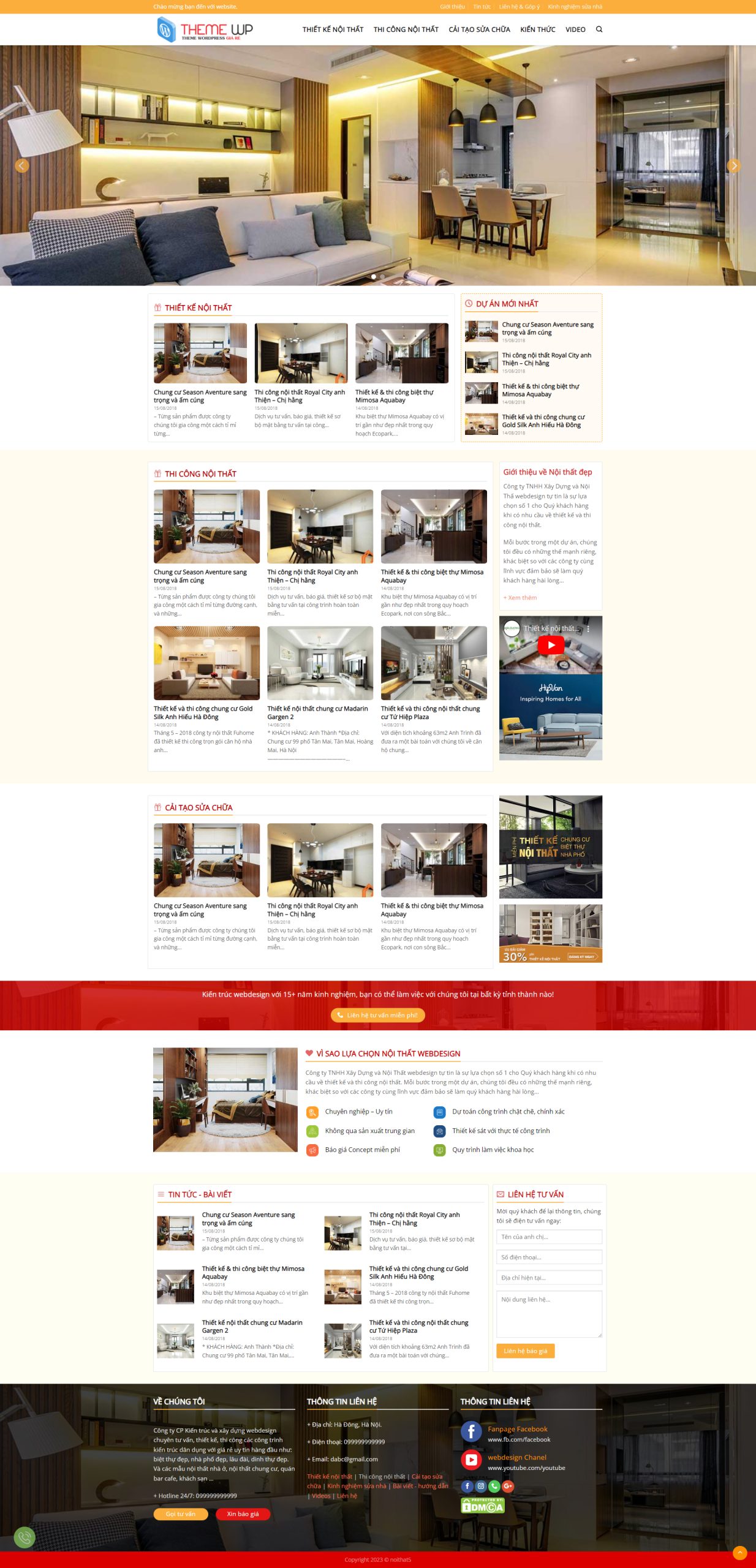 V1632 – Thiết Kế Website Nội Thất 5