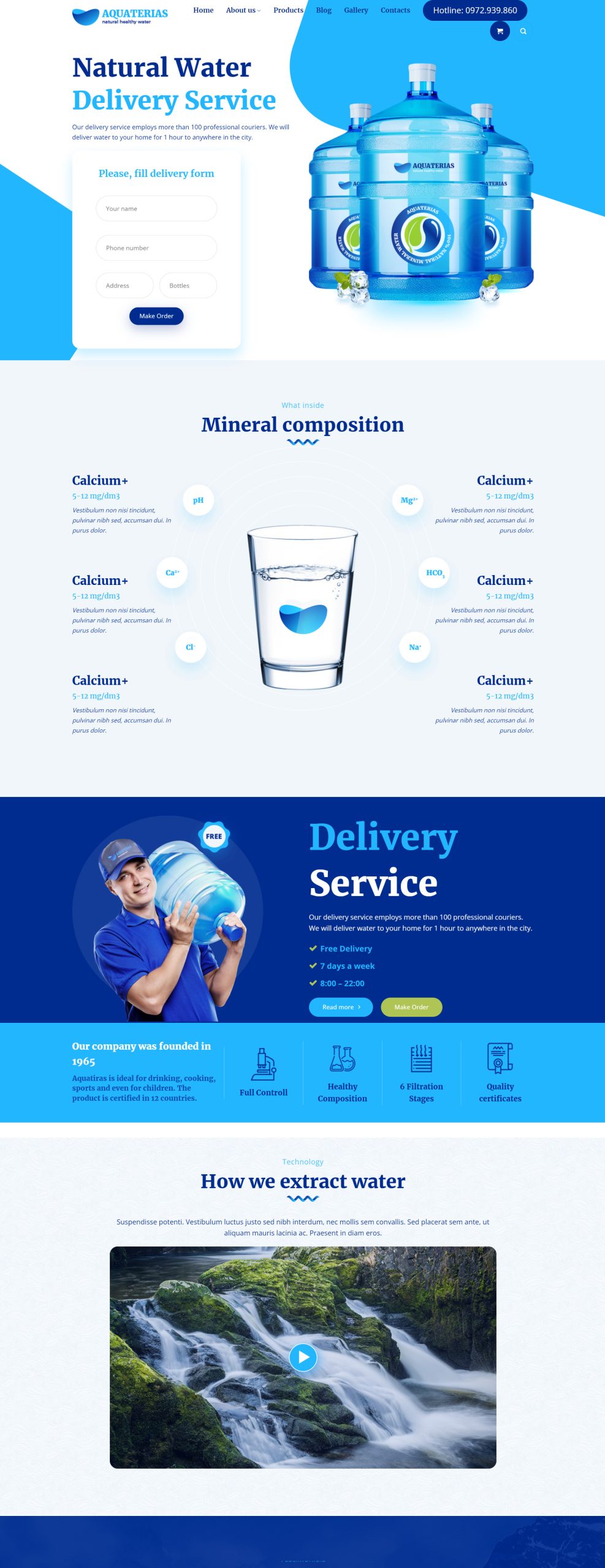 V1645 – Thiết Kế Website Nước Aqua