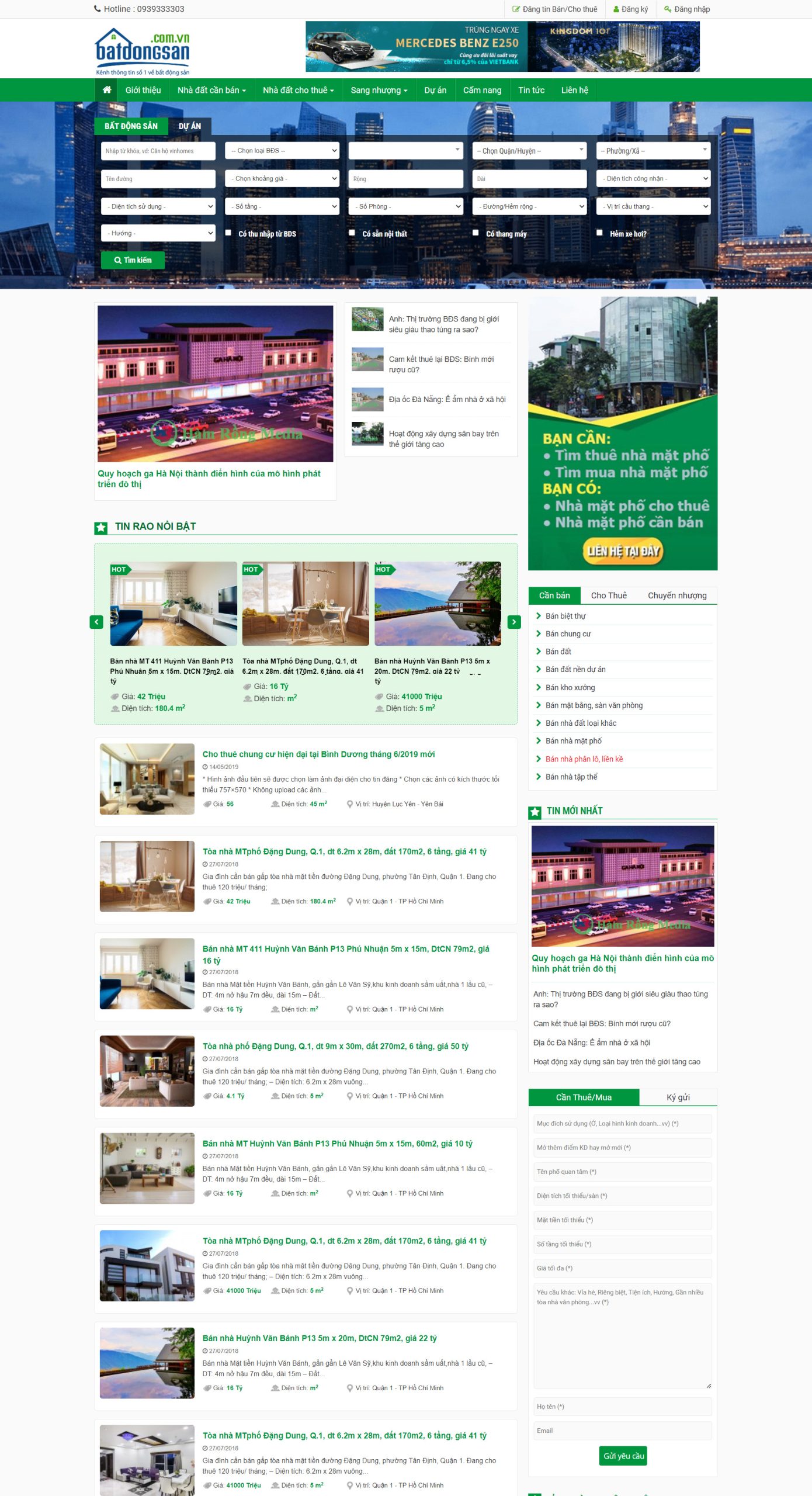 V168- Web rao vặt bds vip