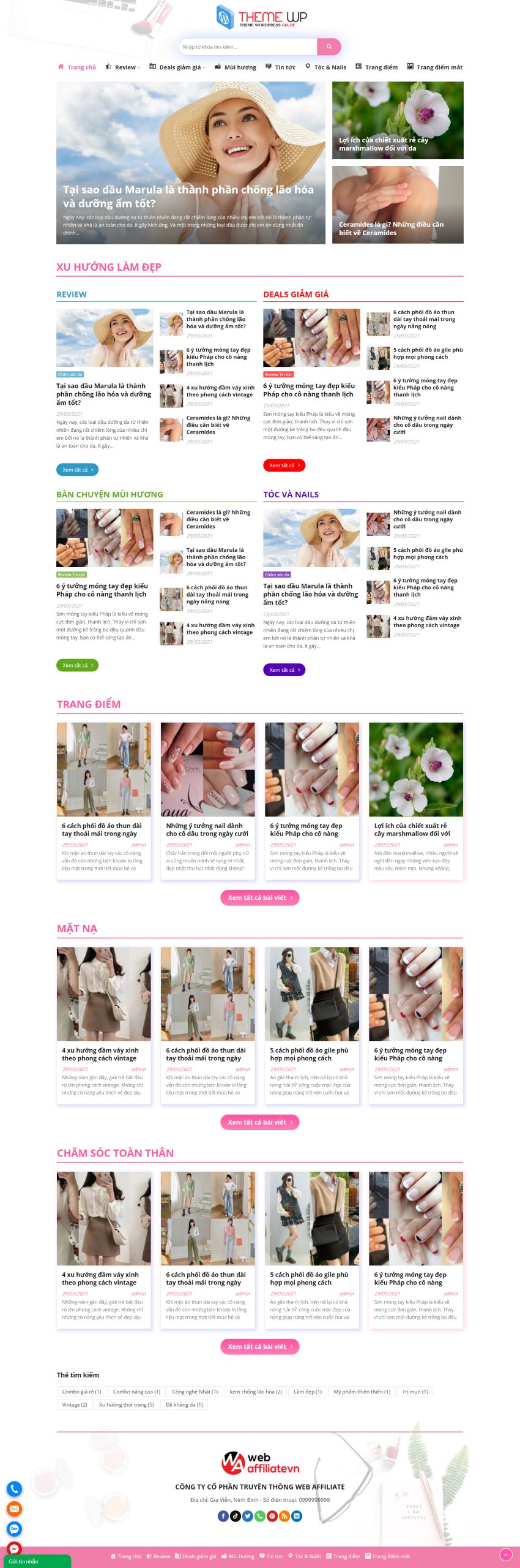 V1671- Thiết Kế Website Review 1